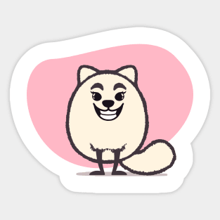 Cute Spitz Dog Sticker